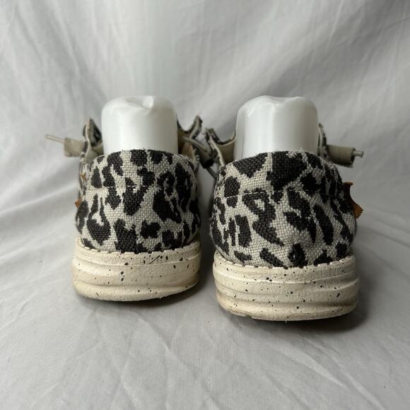 Hey Dude Wendy Woven Cheetah Gray Women’s Size 9 - Picture 4 of 7